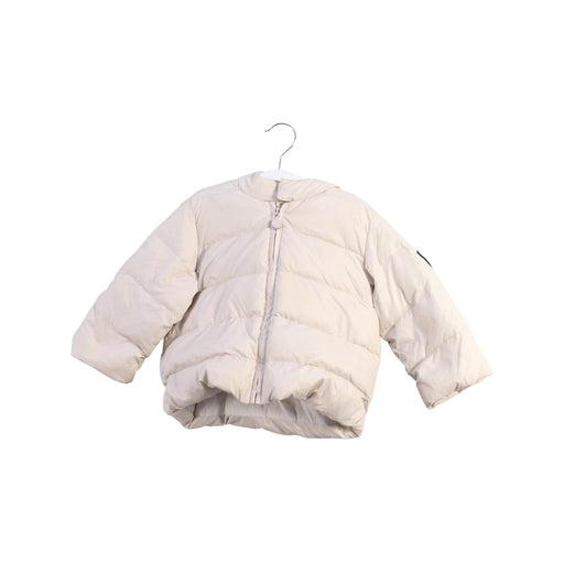 A White Puffer/Quilted Jackets from Bonpoint in size 12-18M for neutral. (Front View)