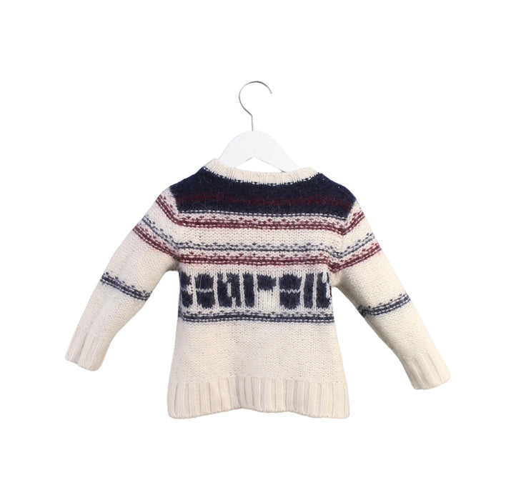 A White Knit Sweaters from Bonpoint in size 4T for neutral. (Back View)