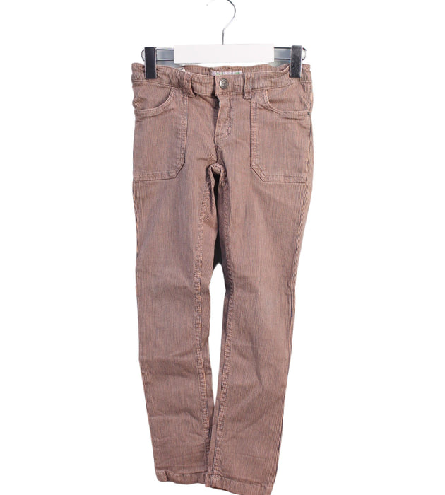 A Brown Casual Pants from Bonpoint in size 6T for girl. (Front View)