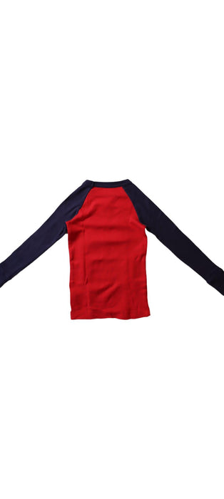 A Red Long Sleeve Tops from Lands' End in size 4T for boy. (Back View)