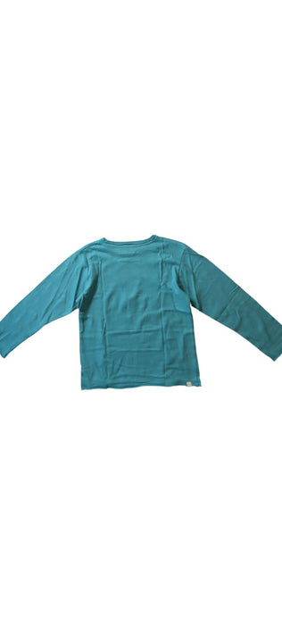 A Blue Long Sleeve Tops from Mini Mioche in size 4T for boy. (Back View)