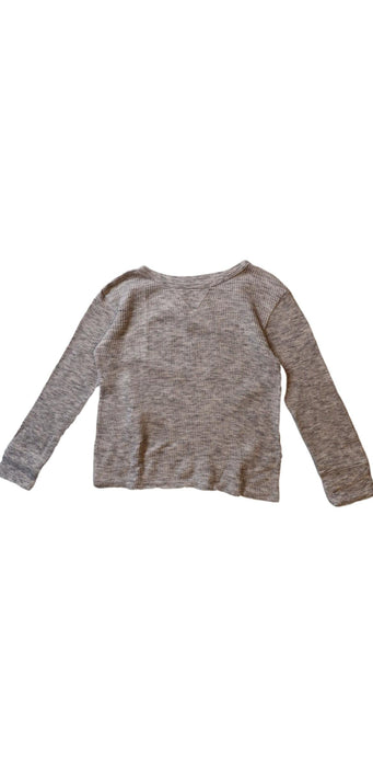 A Grey Long Sleeve Tops from Crewcuts in size 3T for boy. (Front View)