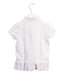 A White Short Sleeve Polos from Polo Ralph Lauren in size 6T for girl. (Back View)