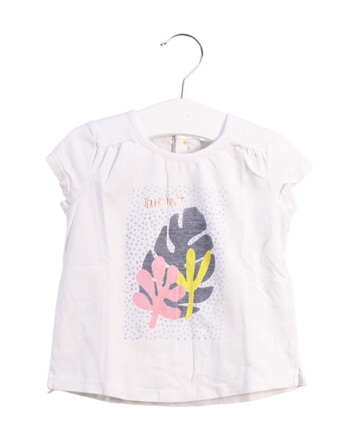 A White Short Sleeve Tops from Jean Bourget in size 2T for girl. (Front View)