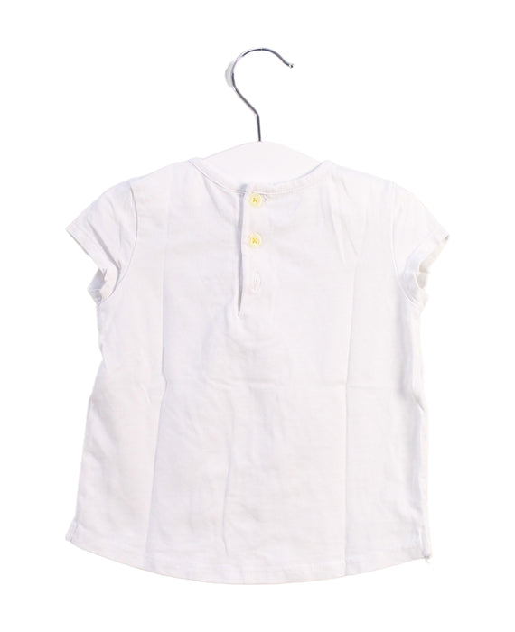 A White Short Sleeve Tops from Jean Bourget in size 2T for girl. (Back View)