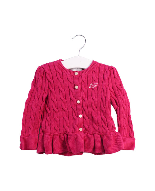 A Pink Cardigans from Ralph Lauren in size 12-18M for girl. (Front View)