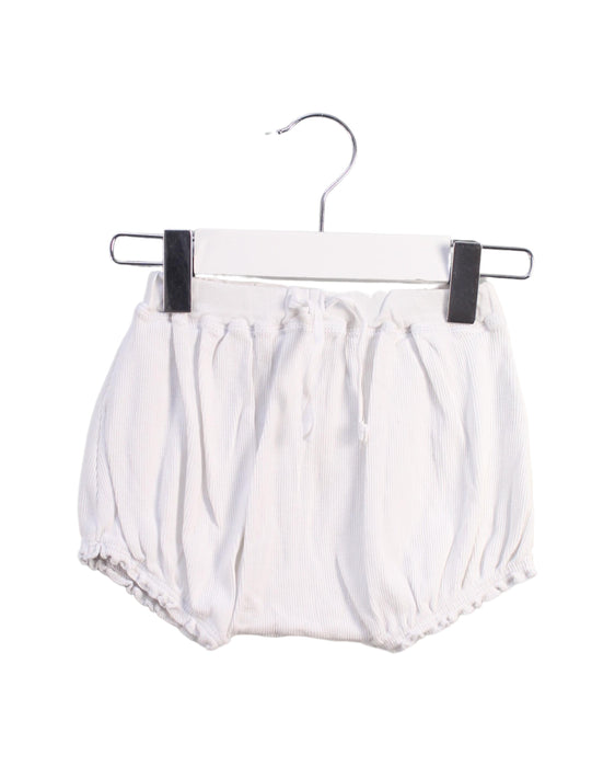 A White Bloomers from Petit Bateau in size 6-12M for girl. (Front View)