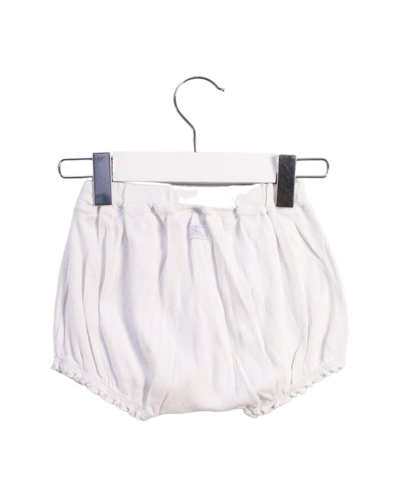 A White Bloomers from Petit Bateau in size 6-12M for girl. (Back View)