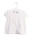 A White Short Sleeve Tops from Petit Bateau in size 12-18M for girl. (Front View)