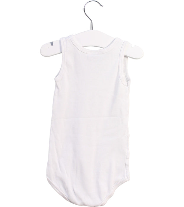 A White Sleeveless Bodysuits from Petit Bateau in size 12-18M for boy. (Back View)