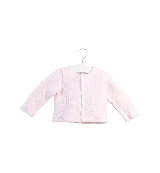 A Pink Cardigans from Petit Bateau in size 12-18M for girl. (Front View)