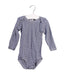 A Navy Long Sleeve Bodysuits from Petit Bateau in size 3T for boy. (Front View)