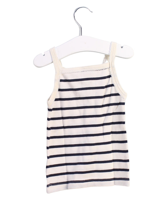 A White Sleeveless Tops from Petit Bateau in size 2T for girl. (Back View)