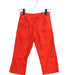 A Red Casual Pants from Petit Bateau in size 2T for girl. (Front View)