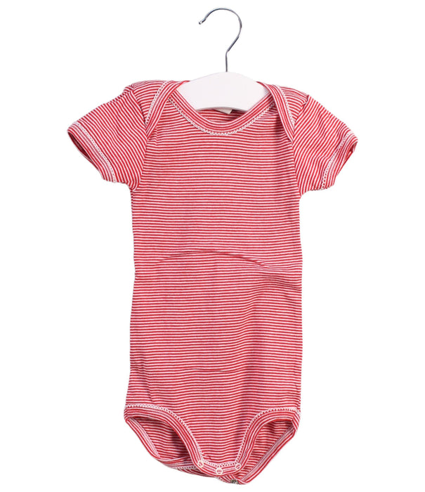 A White Short Sleeve Bodysuits from DEYROLLE x Petit Bateau in size 2T for girl. (Front View)