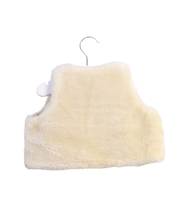 A Beige Vests from Petit Bateau in size 2T for girl. (Back View)