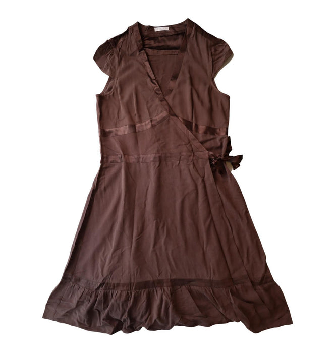 A Brown Short Sleeve Dresses from Noppies in size M for maternity. (Front View)