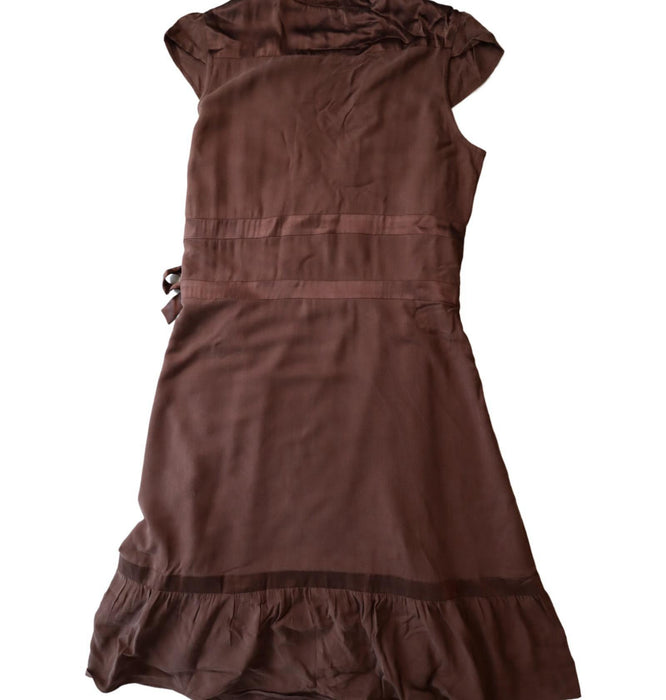 A Brown Short Sleeve Dresses from Noppies in size M for maternity. (Back View)