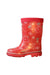 A Pink Rain Boots from Moonstar in size 18-24M for girl. (Back View)