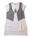 A White Short Sleeve Dresses from Monnalisa in size 12Y for girl. (Front View)