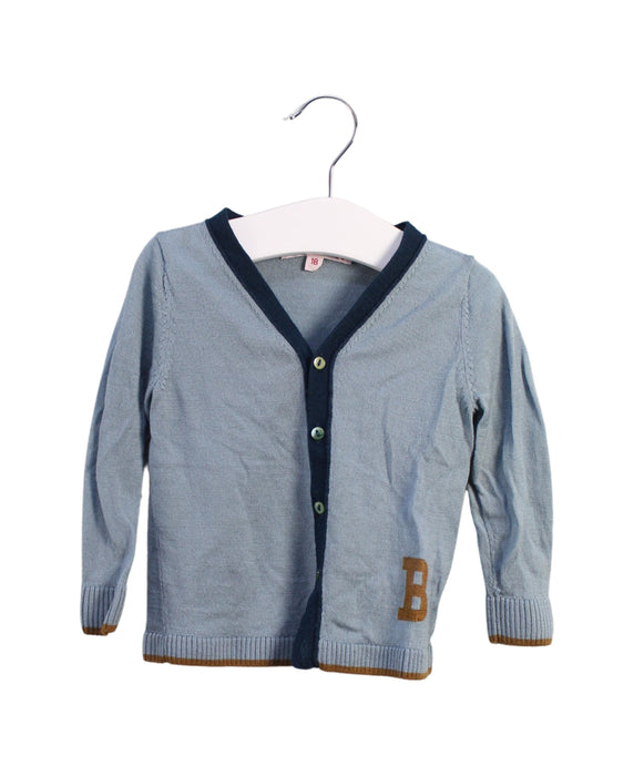 A Blue Cardigans from Bonpoint in size 12-18M for boy. (Front View)