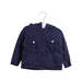 A Blue Zippered Sweatshirts from Boss in size 6-12M for boy. (Front View)