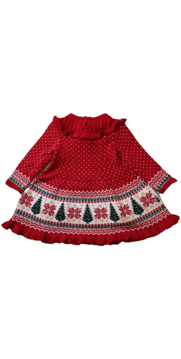 A Red Sweater Dresses from Tahari in size 6-12M for girl. (Back View)