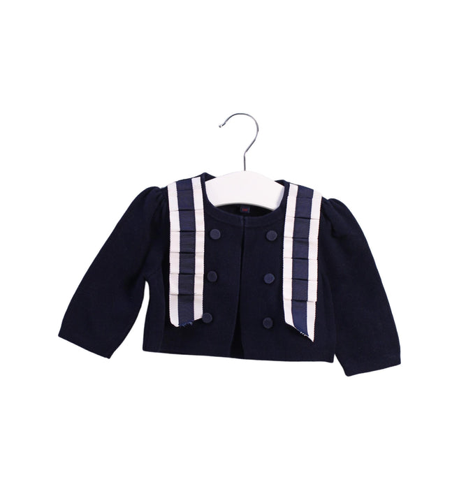 A Blue Cardigans from Nicholas & Bears in size 6-12M for girl. (Front View)