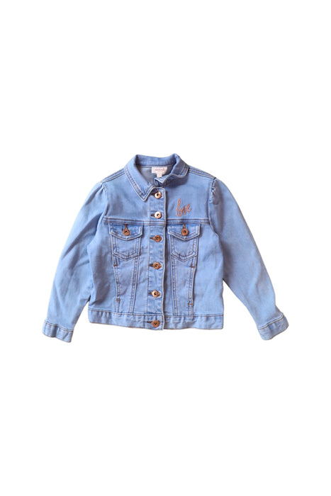 A Blue Lightweight Jackets from Seed in size 3T for girl. (Front View)