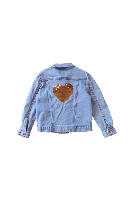 A Blue Lightweight Jackets from Seed in size 3T for girl. (Back View)