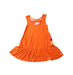 A Orange Sleeveless Dresses from Desigual in size 3T for girl. (Back View)