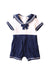 A White Short Sleeve Rompers from Nicholas & Bears in size 3-6M for boy. (Front View)