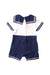 A White Short Sleeve Rompers from Nicholas & Bears in size 3-6M for boy. (Back View)