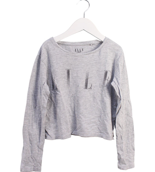 A Grey Long Sleeve Tops from ELLE in size 9Y for girl. (Front View)