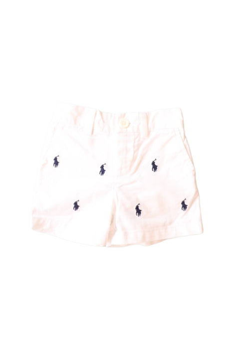 A White Shorts from Ralph Lauren in size 3-6M for boy. (Front View)