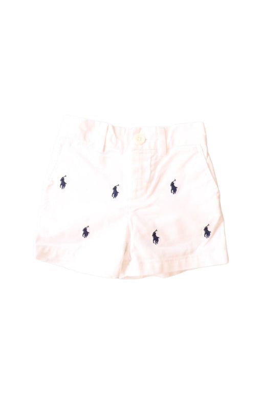 A White Shorts from Ralph Lauren in size 3-6M for boy. (Front View)