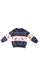 A Navy Knit Sweaters from Mori in size 0-3M for boy. (Front View)