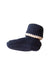 A Navy Booties from Mori in size 0-3M for boy. (Back View)