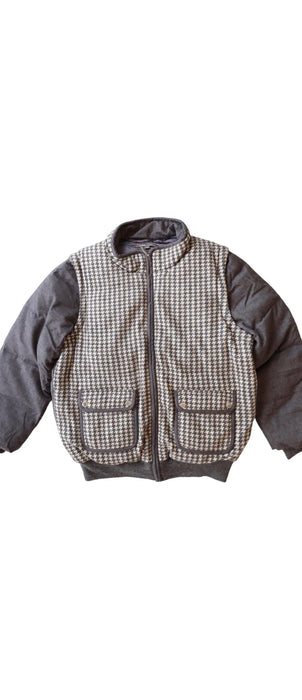 A Grey Puffer/Quilted Jackets from Nicholas & Bears in size 10Y for boy. (Front View)