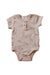 A Pink Short Sleeve Bodysuits from Wilson & Frenchy in size 3-6M for girl. (Front View)