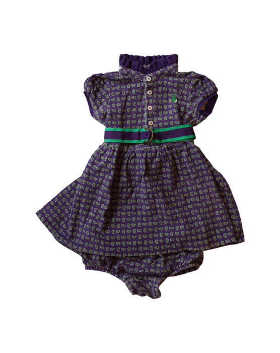 A Purple Dress Sets from Ralph Lauren in size 6-12M for girl. (Front View)