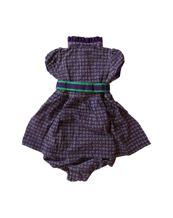 A Purple Dress Sets from Ralph Lauren in size 6-12M for girl. (Back View)