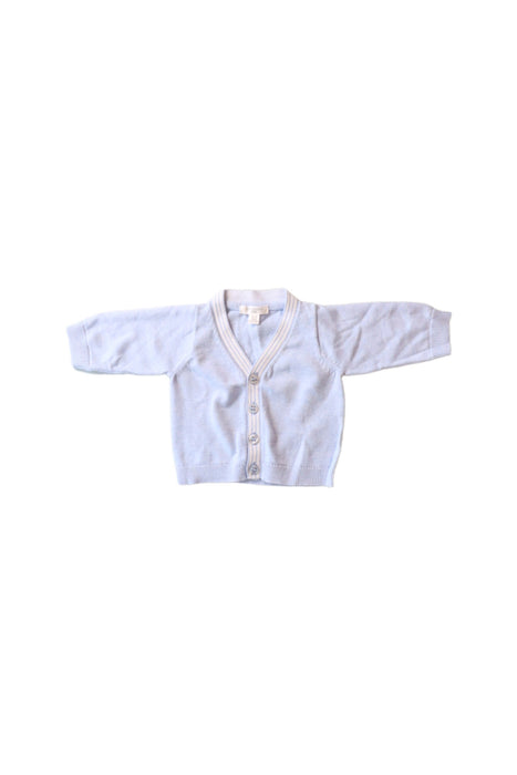 A Blue Cardigans from Purebaby in size 0-3M for boy. (Front View)