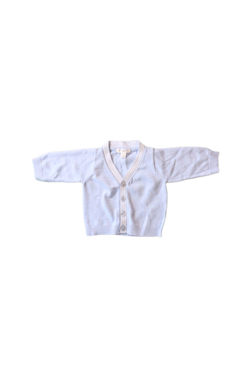 A Blue Cardigans from Purebaby in size 0-3M for boy. (Front View)