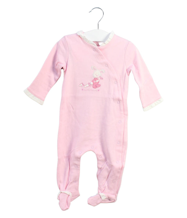 A Pink Onesies from Mayoral in size 0-3M for girl. (Front View)