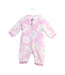 A Pink Long Sleeve Jumpsuits from Chickeeduck in size 0-3M for girl. (Front View)