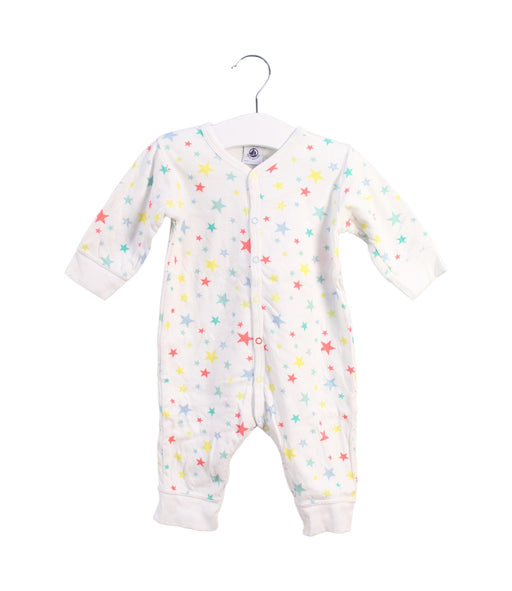 A White Long Sleeve Jumpsuits from Petit Bateau in size 3-6M for girl. (Front View)