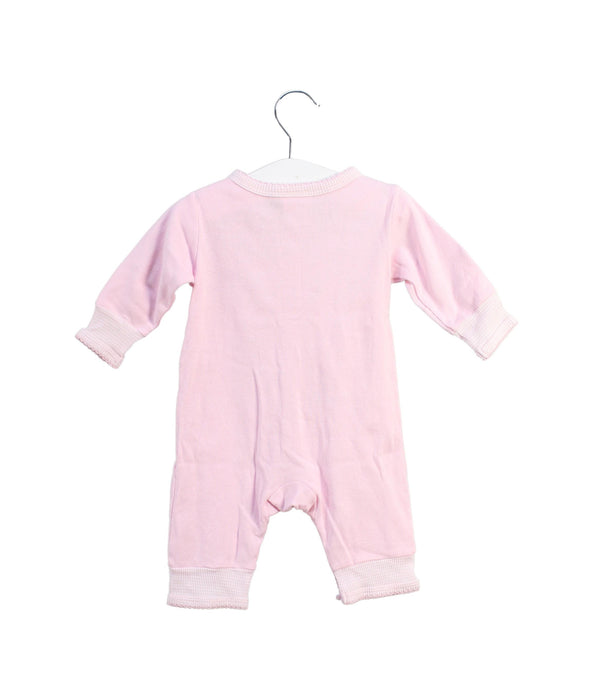 A Pink Long Sleeve Jumpsuits from Absorba in size 3-6M for girl. (Back View)