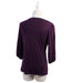 A Purple Long Sleeve Tops from Maternal America in size L for maternity. (Back View)