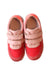 A Pink Sneakers from Jacadi in size 6T for girl. (Front View)